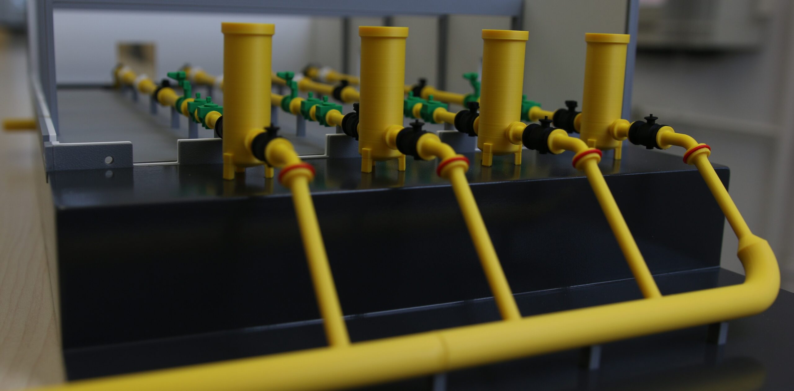Architekturmodell Gasanlage Produktionsstätte – Gesamtansicht 3D-Druck HaTech-3D