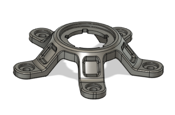 3D-Druck CAD-Modell Stern Flansch